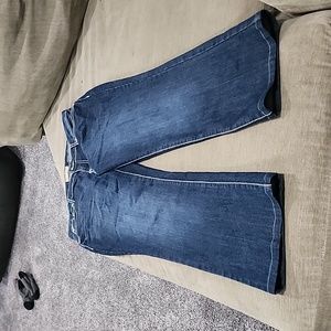 Earl Jeans dark blue, rhinestone studded, size 14p